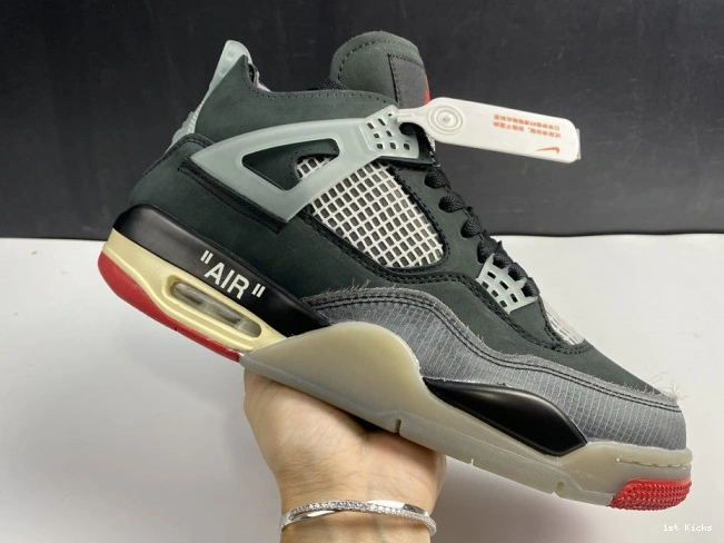 1st Kicks jordan x “bred” black 4 air 1719 red ofw SportInspired cv9388- 1119